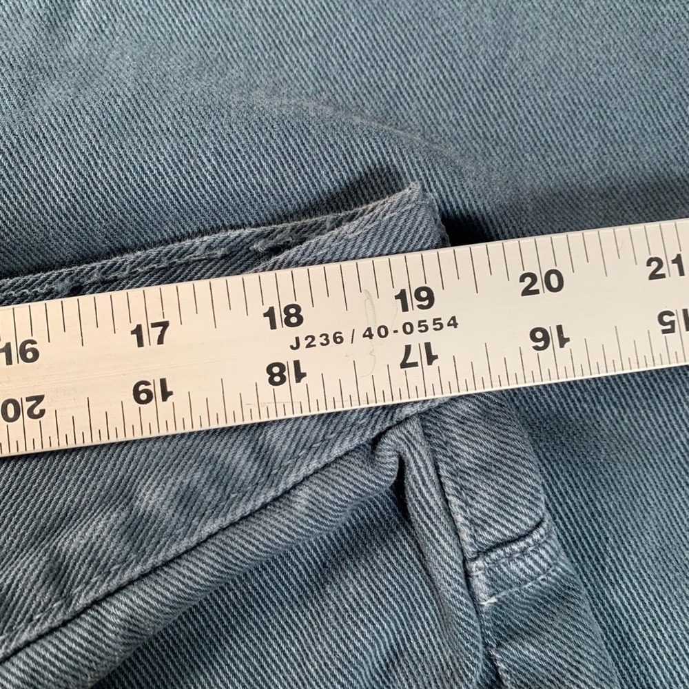 Calvin Klein Men Jeans 38x32 Teal Vintage Easy Fit Zip Fly Denim Made in USA - Picture 5 of 6